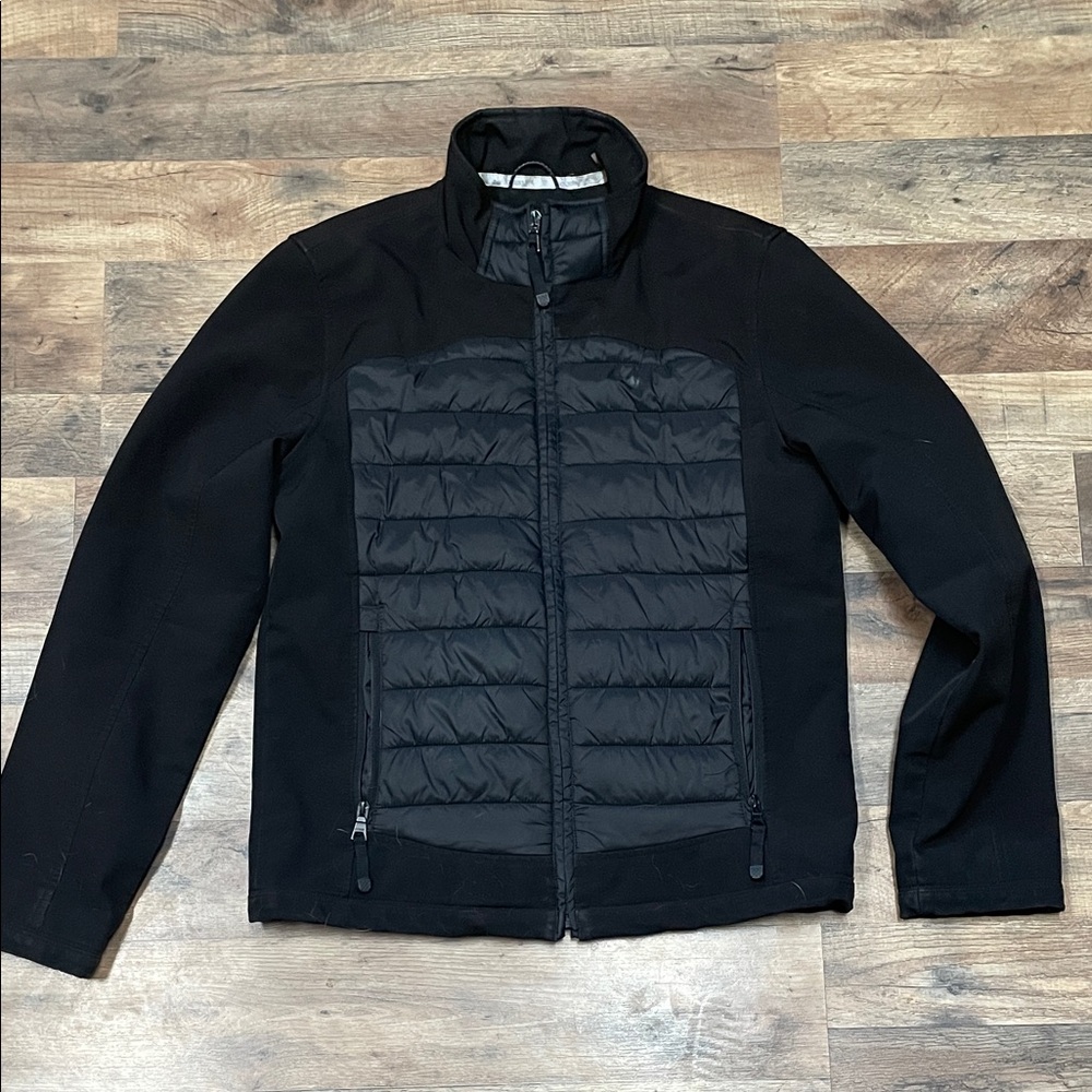Guess Black Quilted Puffer Jacket